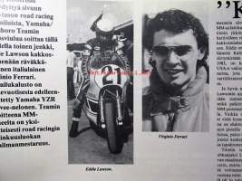 MP 1 lehti 1984 nr 6 -Moottoripyörälehti, katso sisältö kuvista tarkemmin. Koeajossa Fantic 300. Takakannessa kuva: Suzuki GR 650 . Keskiaukeamakuvassa Jerry Wathen