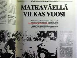 MP 1 lehti 1984 nr 6 -Moottoripyörälehti, katso sisältö kuvista tarkemmin. Koeajossa Fantic 300. Takakannessa kuva: Suzuki GR 650 . Keskiaukeamakuvassa Jerry Wathen