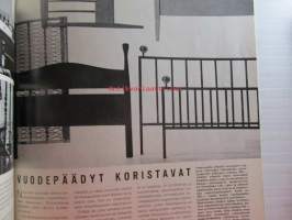 Kaunis Koti 1968 nr 5, Kansikuva Mika Gnüpfer, Vuoteet,  Konferenssi Suomenlinna, Kesäillat, Tapetit palaavat, Pop-huone, Talo Kohonen, ym.