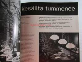 Kaunis Koti 1968 nr 5, Kansikuva Mika Gnüpfer, Vuoteet,  Konferenssi Suomenlinna, Kesäillat, Tapetit palaavat, Pop-huone, Talo Kohonen, ym.
