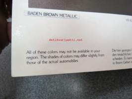 Honda Automobiles Color Chart - Exterior color -värikartta
