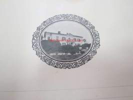 Styrelsen på Hertonäs Museum... välvilja att till museet överlämna... -Herttoniemen musen hallituksen kiitoskirja lahjoituksesta, käyttämätön, arviolta 1920-luvulta