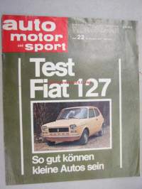 Fiat 127 test -Auto Motor und Sport eripainos 1972