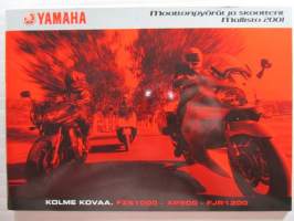Yamaha Moottoripyörät ja skootteri mallisto 2001 - Moottoripyörä myyntiesite