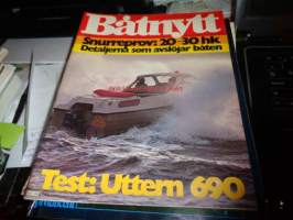 Båtnytt Nr 4 februari-mars 1975. Test: Uttern 690, Snurreprov: 20-30 hk, Detaljerna som avslöjar båten