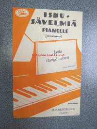 Iskusävelmiä pianolle sanoineen - Leila / Hangö-valsen -nuotit