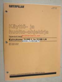 Caterpillar 318B L, 318B LN kaivinkone -käyttöohjekirja, täydentäviä tietoja, lisäohjeita nostokyvyistä varsinaisen käyttöohjekirjan lisäksi