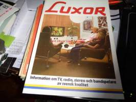 Luxor Information om TV, radio, stereo oxh bandspelare