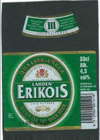 Lahden Erikois Olut III  -  olutetiketti