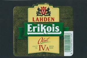 Lahden Erikois IV A Olut   -  olutetiketti