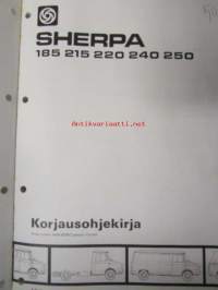 Leyland Sherpa 185,215,220,240,250 Korjausohjekirja, kirja AKM 3509  - Katso tarkemmat mallit ja sisällysluettelo kuvista
