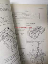 MOT. J..(E) Renault Workshop manual, Petrol engine, 4-cylinders-with Alunium cylinder block, Type 807-A5L / 841-A1M/A2M / 843-A6M - katso mallimerkinnät kuvista