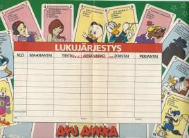 Lukujärjestys 1987  Aku Ankka - Lukujärjestys