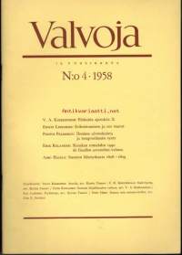 Valvoja 4/1958