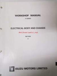 Isuzu Workshop manual TF Series 1989 - 5 osainen -mm. Accessories, Axle, Electrical-body and chassis, Gasoline engine (Carburetor type), Manual transmissions (MSG-T