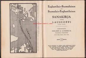 Käytännöllinen englantilais-suomalainen ja suomalais-englantilainen sanakirja ja lauseoppi, 1911.  Kustantanut Nielsen &amp; Lundbeck, Suomalainen pankkiiriliike
