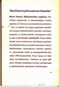 Sähkötekniiikan harjoitustehtäviä, 1963.