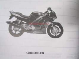 Honda CBR600Fv-w, CBR600F3v-w, CBR600SEw, Parts Catalogue 3 / Catalogue De Pieces / Teile-Katalog / Catalogo De Piezas -alkuperäinen varaosaluettelo