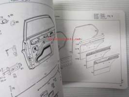 Mercedes-Benz Chassis/Body/Units TYP 200/220/230.4 / 200D/240D/240D 3.0 Modell 115 Catalog D 05/80 - varaosaluettelo