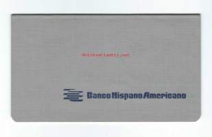 Banco Hispano Americano - pankkikirja 1983