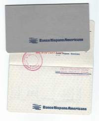Banco Hispano Americano - pankkikirja 1992
