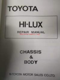 Toyota Hilux Repair Manual Chassis &amp; Body - Korjaamokäsikirja