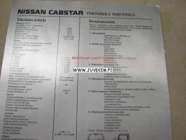 Nissan Cabstar -myyntiesite