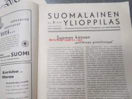 Suomalainen ylioppilas 1939 nr:ot 1-4