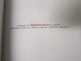 BMW Schaltplan für allgemeine Fahrzeugelektrik ohne Check-Control ab Modell 80 - Sähkökaavioita 300-500-600-700 sarjoista 1981