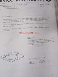 BMW 300, 500 series Werkstatthandbuch - 300 ja 500 sarjan huoltokirjeitä ja sähköpiirustuksia 1979-1982