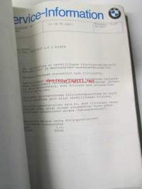 BMW 300, 500 series Werkstatthandbuch - 300 ja 500 sarjan huoltokirjeitä ja sähköpiirustuksia 1979-1982