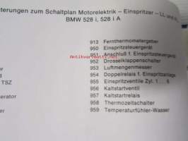 BMW sähkökaavioita 300, 500, 600, 700 sarja - katso tarkemmat mallimerkinnät kuvista