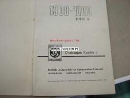 Austin Morris / BMC 1300-1100 MK II -käyttöohjekirja