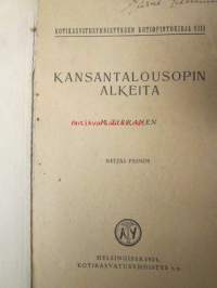 Kansantalousopin alkeita