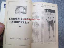 Salpausselän Hiihdot Lahti 4.-5.3.1961 -numeroitu ohjelmavihko nr 00075