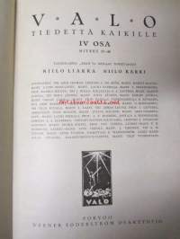 Valo - Tiedettä kaikille osa IV niteet 37-48 ryhmät A-B  tanskalaisen &quot;Frem&quot;in mukaan toimittaneet Niilo Liakka, Niilo Kärki, Martti Haavio