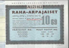 Raha-arpa 1969 / 10   arpa