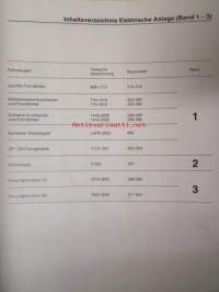 Mercedes-Benz Werkstatt-handbuch Elektrische Anlage Nutzfahrzeuge Band 3 - Sähköjärjestelmän korjaamokäsikirja kuorma-autojen osa 3 (1973-1980 ?), katso