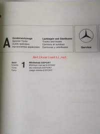 Mercedes-Benz Sonderwerkzeuge Lastwagen und Omnibusse - Outils speciaux Camions et autobus - Herramientas especiales Camiones y omnibuses - Erikoistyökaluja
