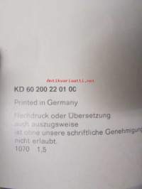 Mercedes-Benz Sonderausführungen Nutzfahrzeuge Band 1 - huoltotiedotteita