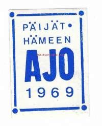 Päijät-Hämeen Ajo 1969   -  tarra