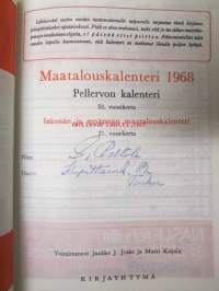 Maatalouskalenteri 1968