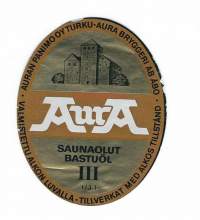 Aura Saunaolut III  -  olutetiketti