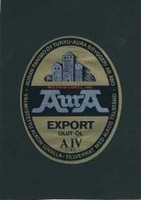 Aura Export A IV Olut  -  olutetiketti