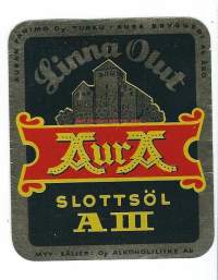 Aura Linna A III Olut -  olutetiketti