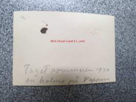 En holme på Vappern / Vappari 1930 -valokuva
