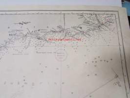 Merikartta Mediterranean Spain South East Coast Adra to Cartagena- from Spanish Government to Charts to 1890