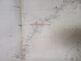 Merikartta Mediterranean Spain South East Coast Adra to Cartagena- from Spanish Government to Charts to 1890