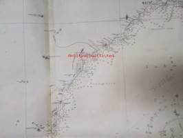 Merikartta Mediterranean Spain South East Coast Adra to Cartagena- from Spanish Government to Charts to 1890