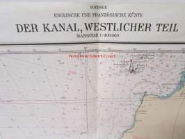 Merikartta Englische und Französische Küste Der Kanal, Westlicher Teil